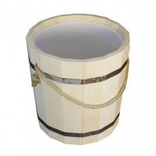 Ведро с пластиковой вставкой для бани 10 л