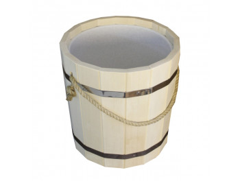 Ведро с пластиковой вставкой для бани 10 л