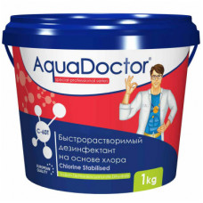Дезинфектант для бассейна на основе хлора быстрого действия C-60T 1 кг "AquaDoctor "
